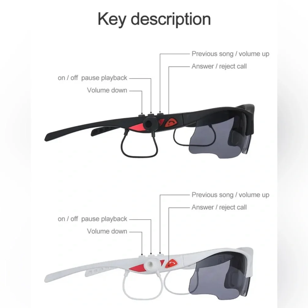 Smart Music Sunglasses & Earphones BLUETOOTH-5.0 HIFI Sound Quality/Hands-Free